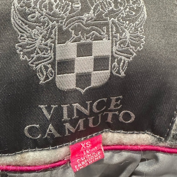 Vince Camuto Chain Belted Plaid Wool Maxi Coat Size XS - Picture 12 of 13